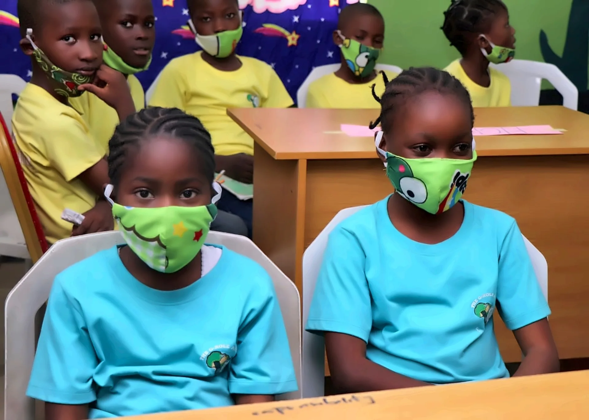 Fruitful Tree Schools pupils seated at their classroom desks